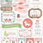 BAG202022 naklejki Baby Girl Echo Park