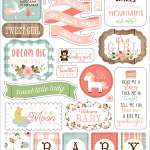 BAG202022 naklejki Baby Girl Echo Park
