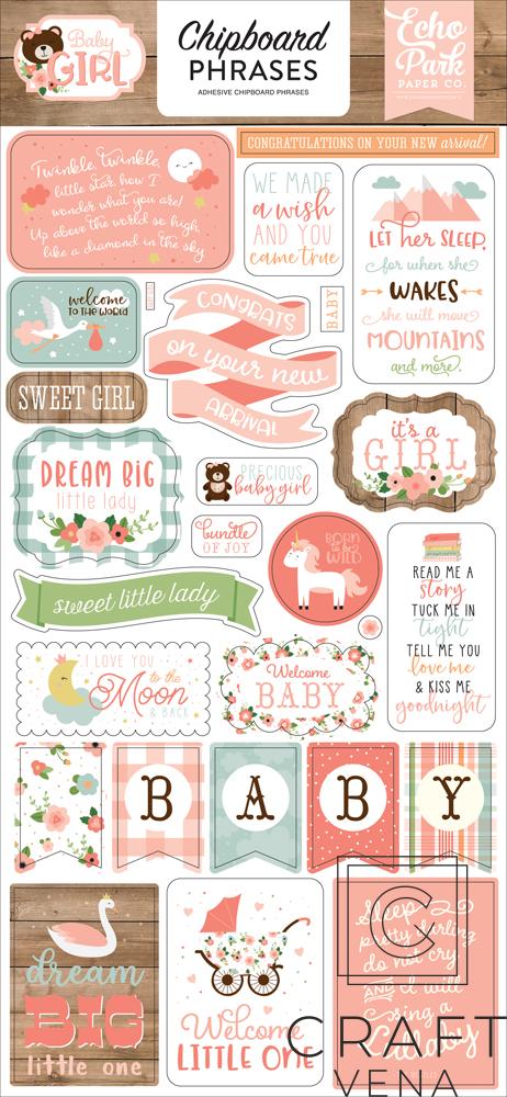 BAG202022 BAG202022 naklejki Baby Girl Echo Park