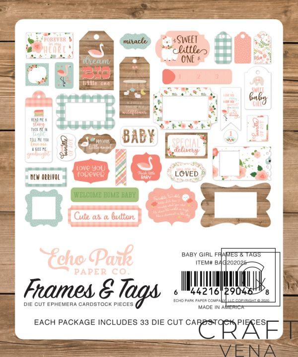 BAG2020225 elementy ozdobne Baby Girl Echo Park