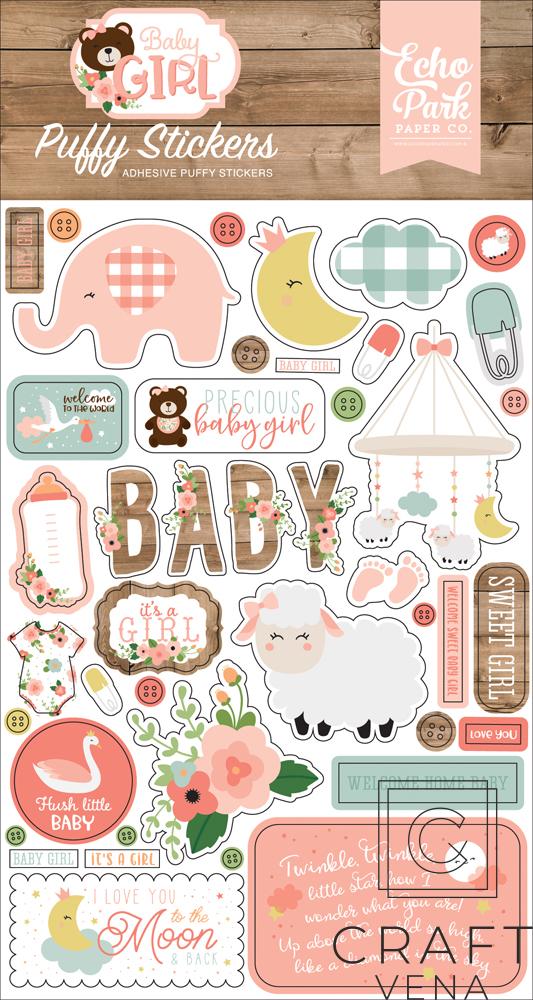 BAG202066 naklejki Baby Girl Echo Park