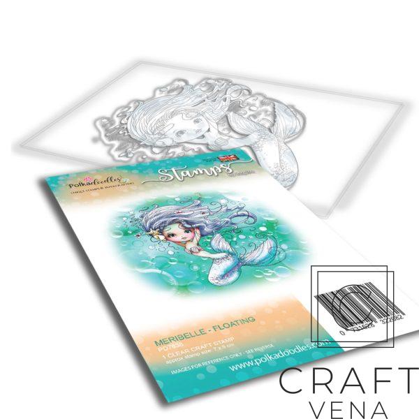 PD7838 stempel polimerowy Meribelle Polkadoodles
