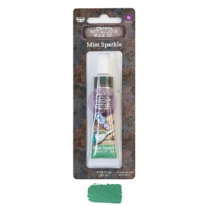 [GRIII] PRIM media; wosk; metaliczny; miętowy; tuba; 20 ml pojemność; Prima Marketing, Finnabair, Art Alchemy, Metallique; Mint Sparkle - obrazek 1