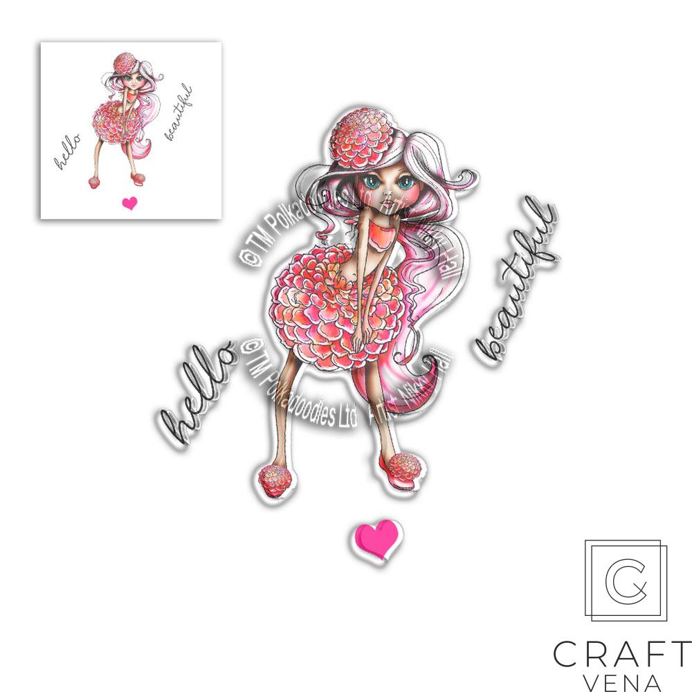 PD8038 stempel Polkadoodles