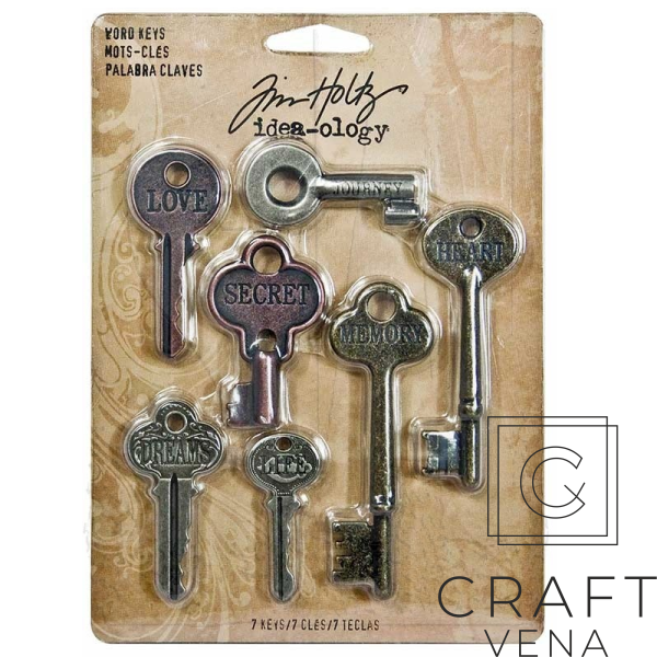 TH92680 metalowe elemnty ozdobne Tim Holtz