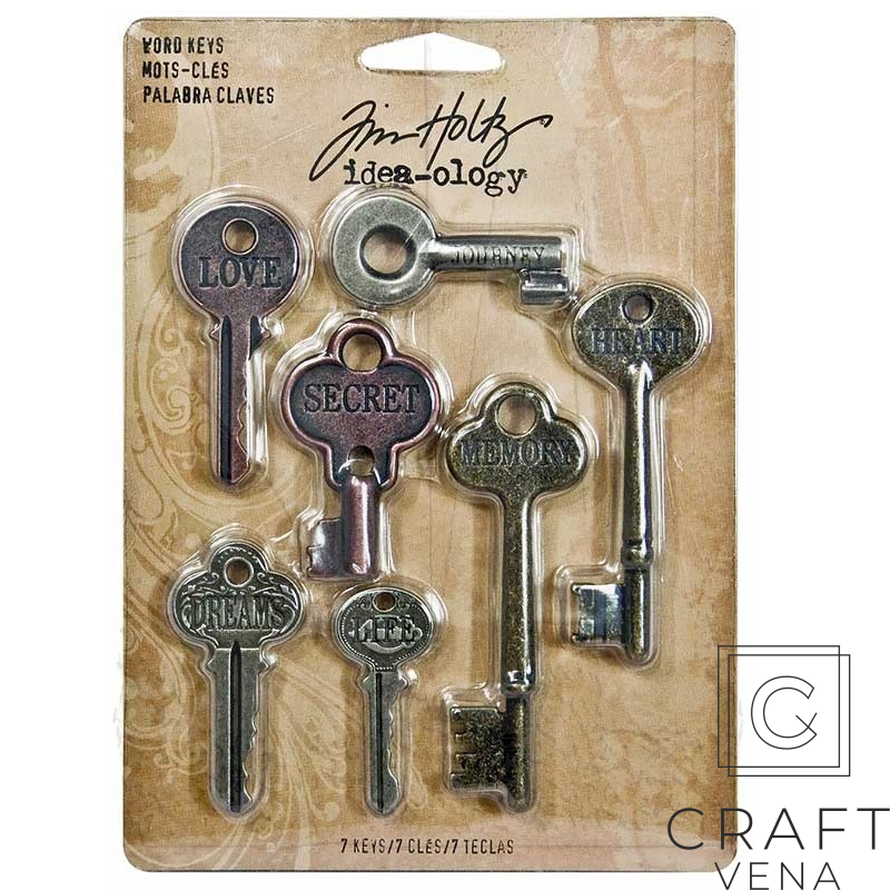 TH92680 metalowe elemnty ozdobne Tim Holtz