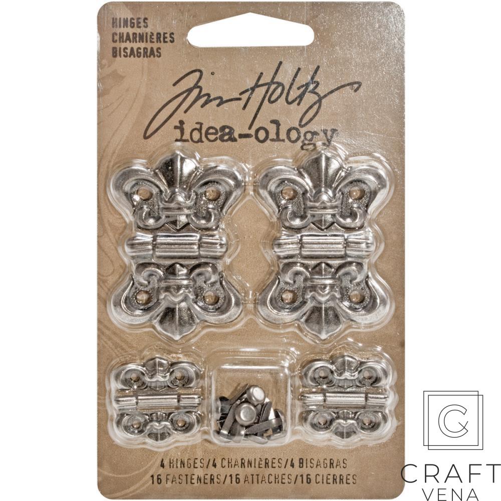 TH93075 metalowe zawiasy Tim Holtz