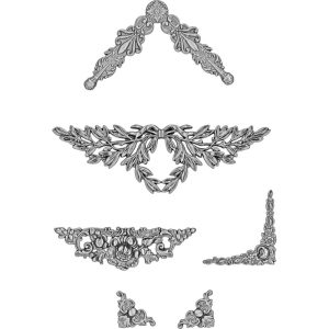 TH93687 metalowe naróżniki Tim Holtz