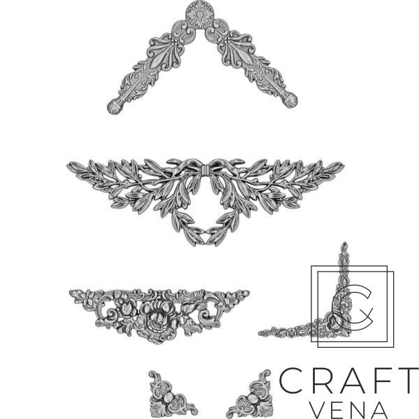 TH93687 metalowe naróżniki Tim Holtz