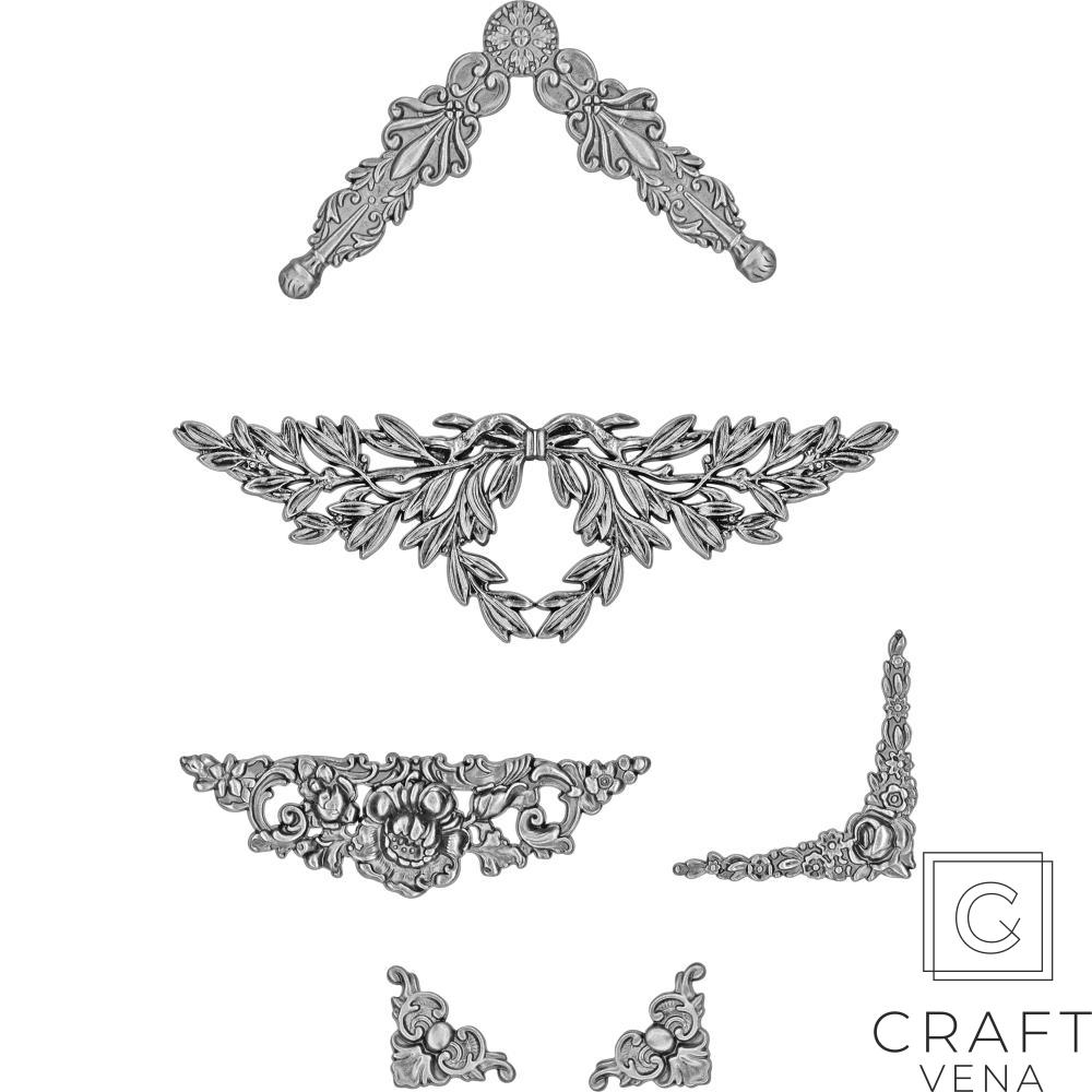 TH93687 metalowe naróżniki Tim Holtz