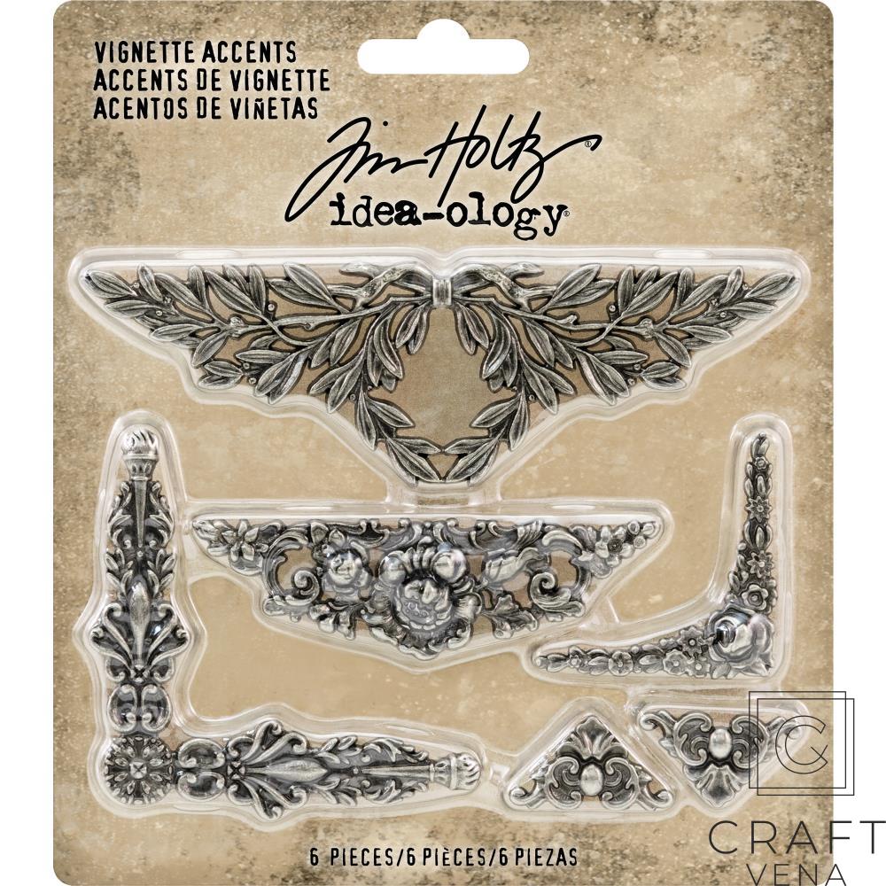 TH93687 metalowe naróżniki Tim Holtz
