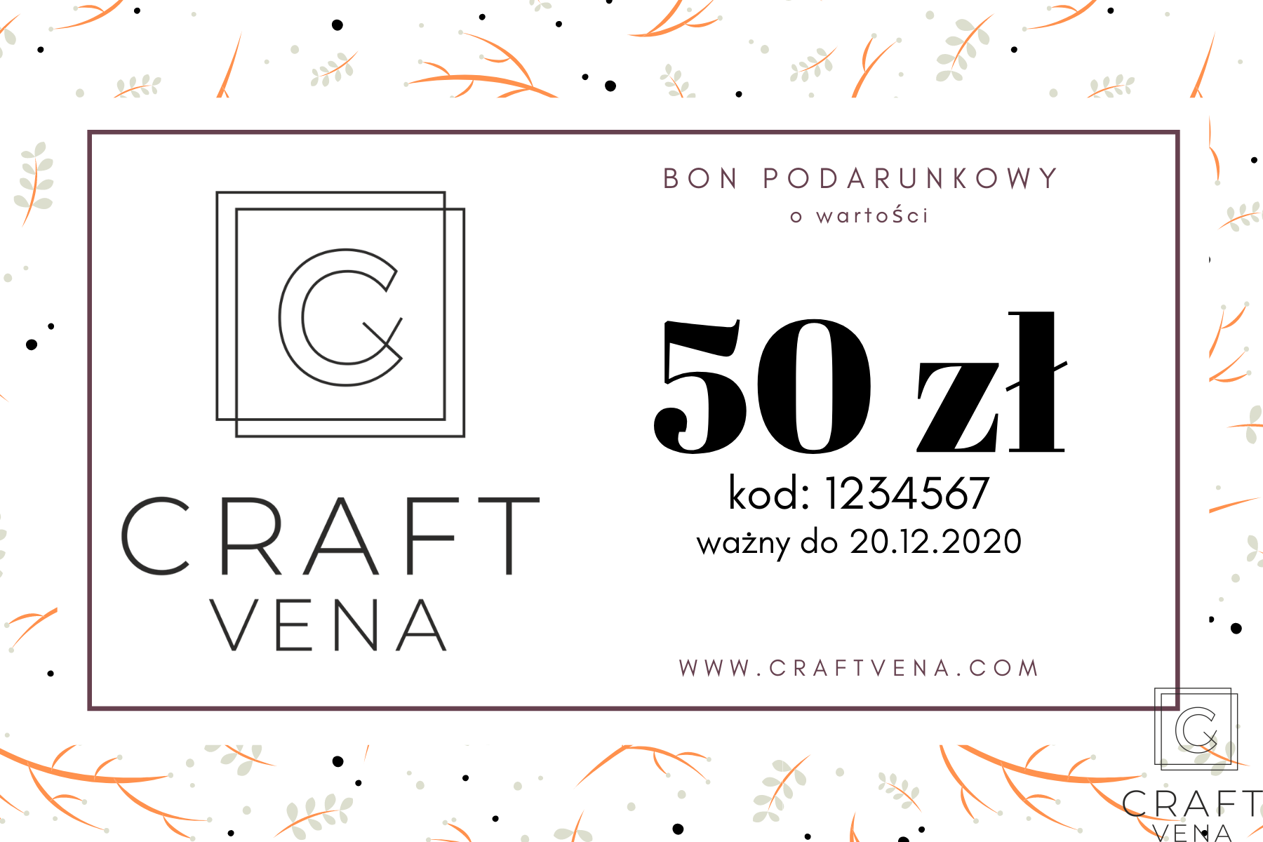 BON PODARUNKOWY 50 zł