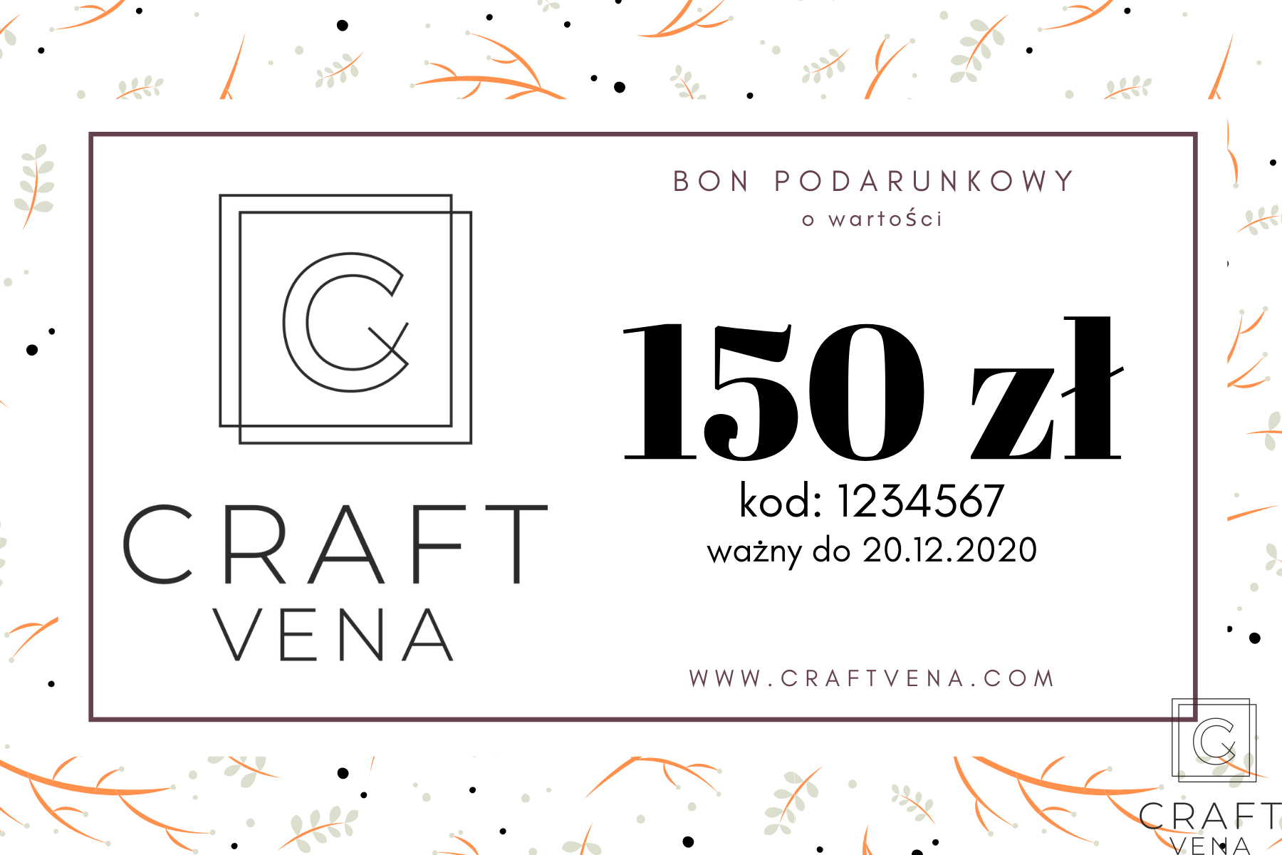 BON PODARUNKOWY 150 zł