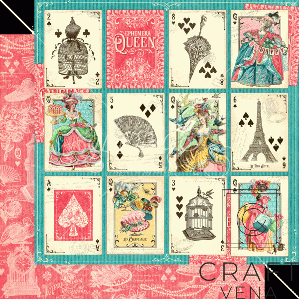 4502104 Graphic45 Ephemera Qeen