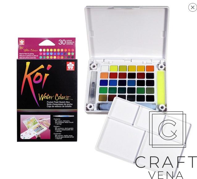 XNCW-30N Sakura Koi Water Color 30 kolorów