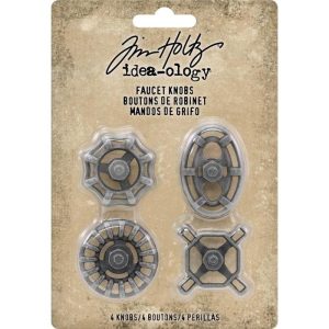 TH93677 metalowe pokrętła kranu Tim Holtz