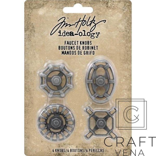 TH93677 TH93677 metalowe pokrętła kranu Tim Holtz