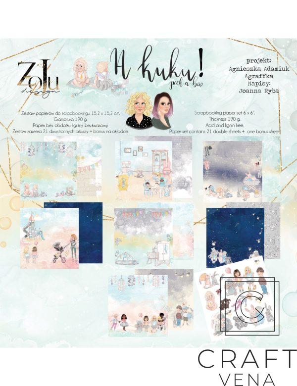 WL-KOL5-M WL-KOL5-M zestaw papierów A Kuku! Zoju Design