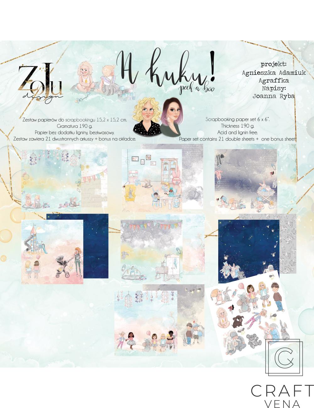 WL-KOL5-M zestaw papierów A Kuku! Zoju Design