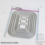 HFD0350 wykrojnik Heffy Doodle ramki Rounded Metric Rectangle