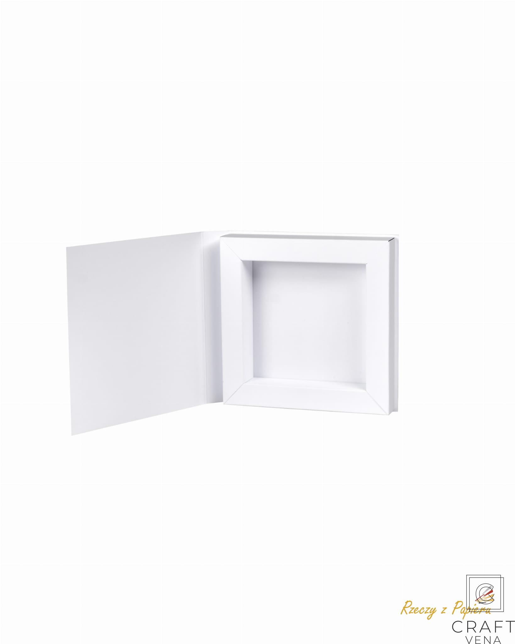 EE52-896E9 baza shadow box biała Rzeczy z Papieru