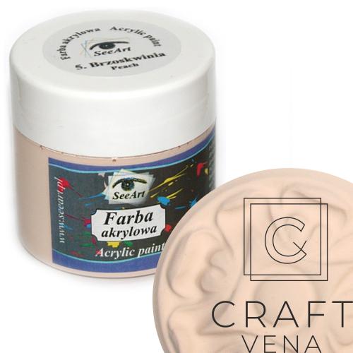 FARB_AKRY_05_BRZO_120ML SeeArt farba akrylowa 120 ml brzoskwinia