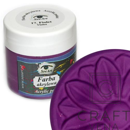 FARB_AKRY_17_FIOL_120ML SeeArt farba akrylowa 120 ml fioletowy