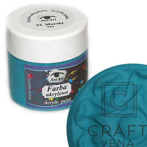 FARB_AKRY_22_MORS_120ML SeeArt farba akrylowa 120 ml morski