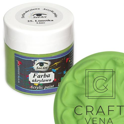 FARB_AKRY_25_LIME_120ML SeeArt farba akrylowa 120 ml limetka