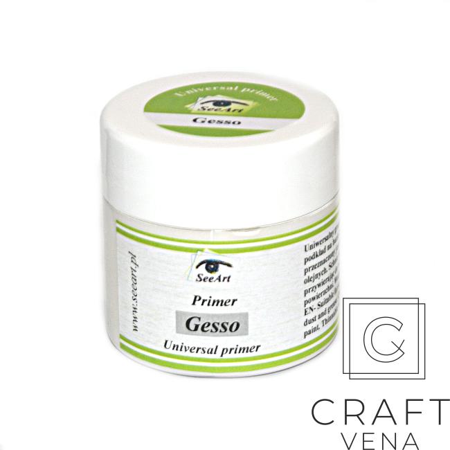 GESS_BIAŁ_125ML_SEEA gesso białe SeeArt