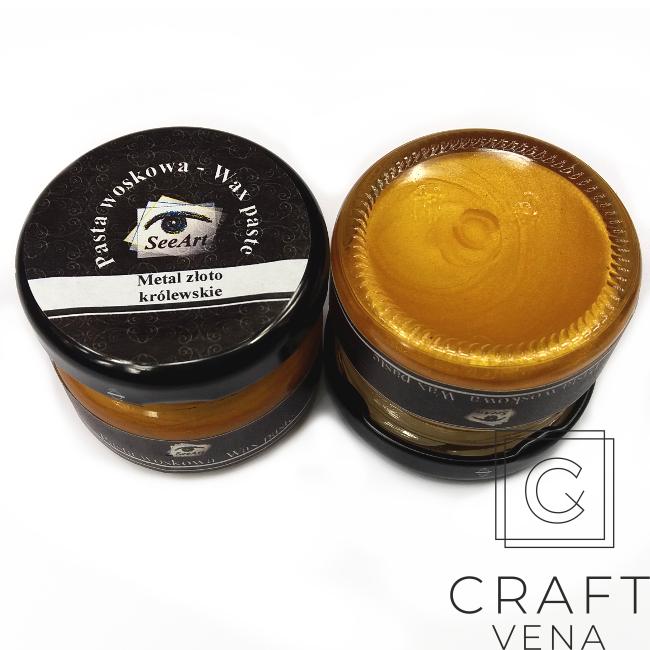 PAST_WOSK_ZŁOT_KRÓL_20ML pasta woskowa SeeArt
