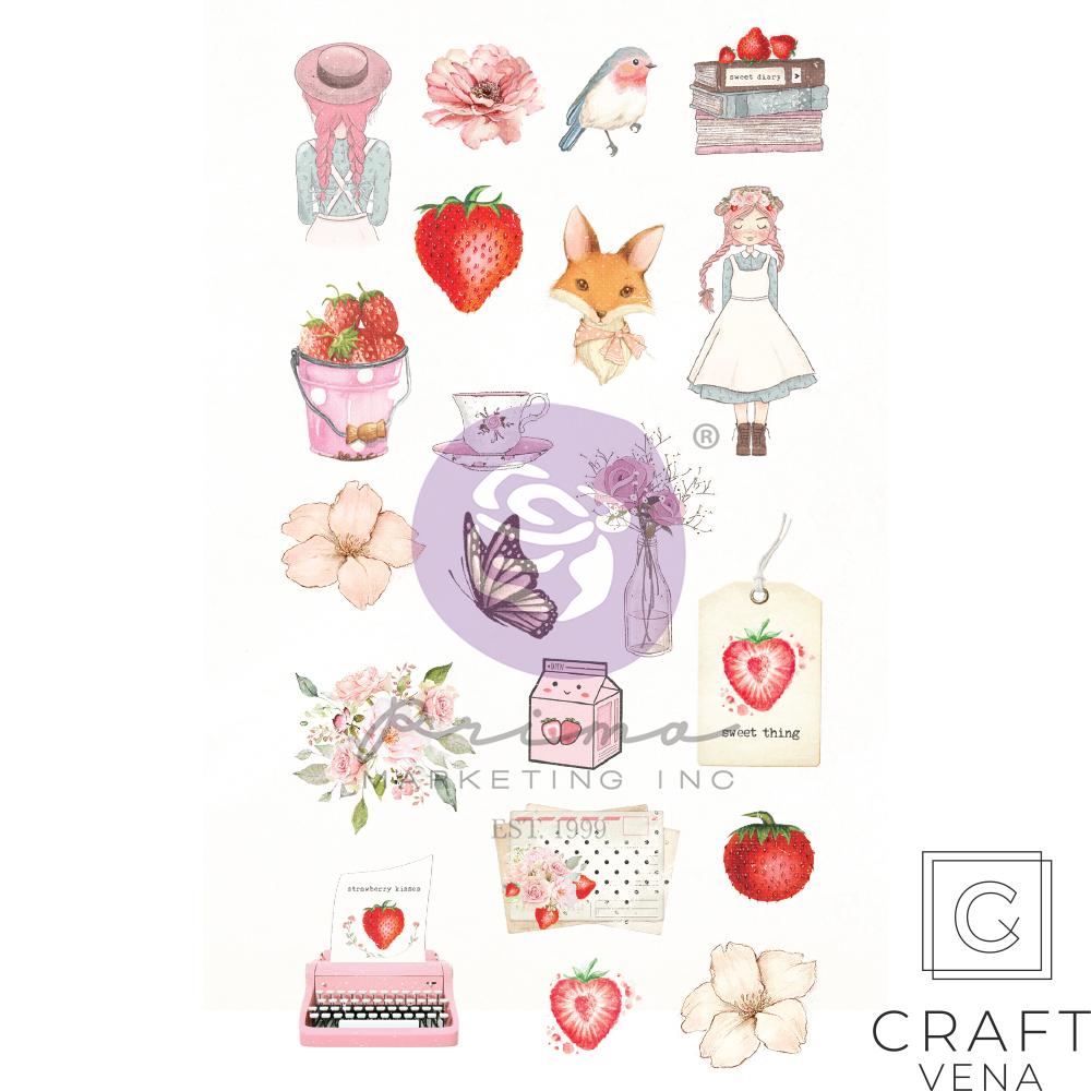 998608 naklejki puffy Prima Marketing, Strawberry Milkshake