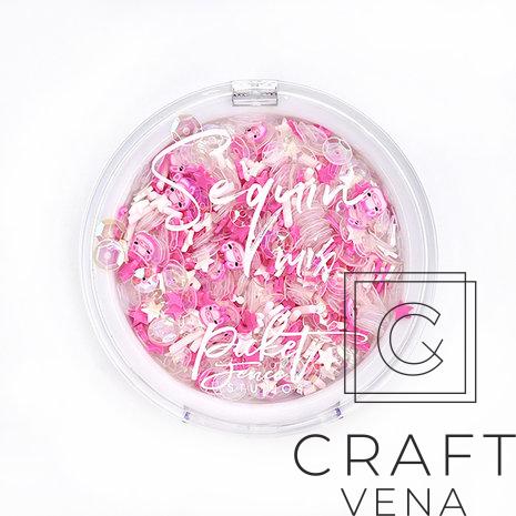 SQC-162 SQC-162 cekiny Picket Fence Studios; Sequin Mix Plus - Oink Oink