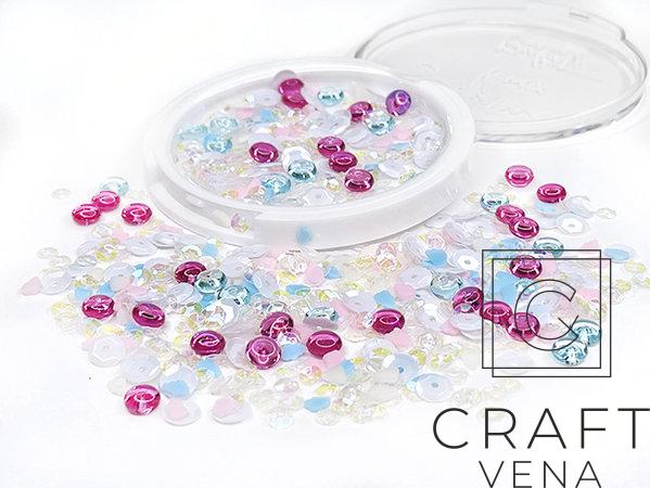 sqc-151 Picket Fence Studios; Sequin Mix Plus - On a Cloudy Day