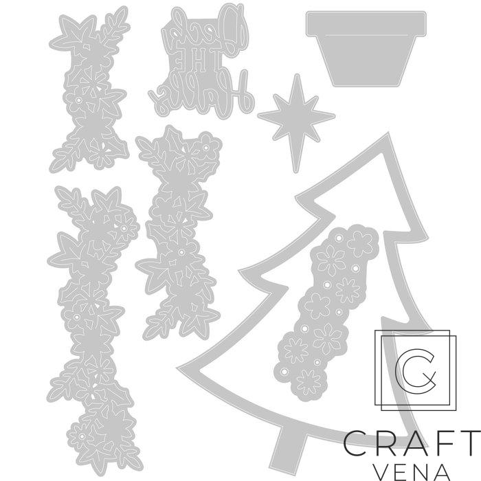 665707 Sizzix choinka wykrojnik Christmas Tree