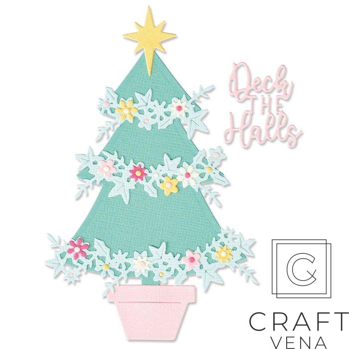 665707 Sizzix choinka wykrojnik Christmas Tree
