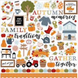FAF285014 naklejki Echo Park Fall Fever