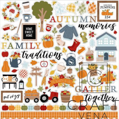 FAF285014 naklejki Echo Park Fall Fever