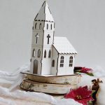 HW1958 kościół 3D tekturka