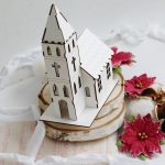 HW1958 kościół 3D tekturka