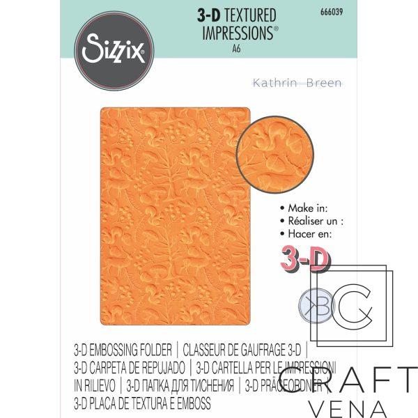 666039 666039 Sizzix szablon do embossingu 3D