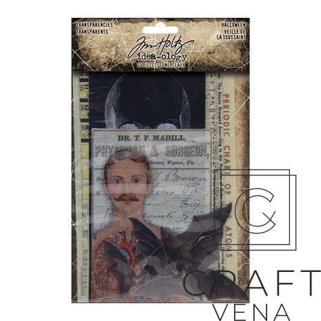 TH94272 TH94272 Tim Holtz, Idea-ology; Transparencies Halloween