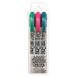 TSCK81180 Tim Holtz; Distress Pearl Crayons Holiday Set 4