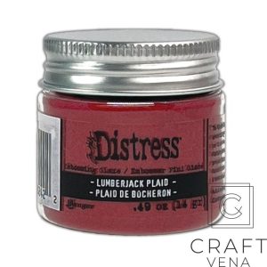 TDE82422 Distress Embossing Glaze Lumberjack Plaid