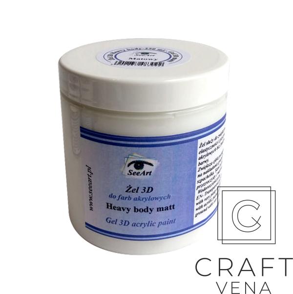 ŻEL_3D_HEAV_BODY_MATO_250ML_SEEA ŻEL_3D_HEAV_BODY_MATO_250ML_SEEA Żel 3D heavy body matt