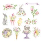 P13-SPC-33 zestaw die cuts Spring is calling P13