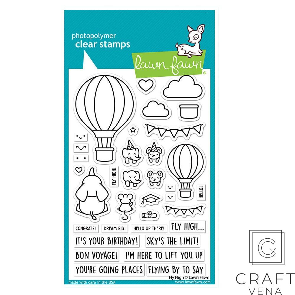 LF3069 stemple Lawn Fawn Fly High