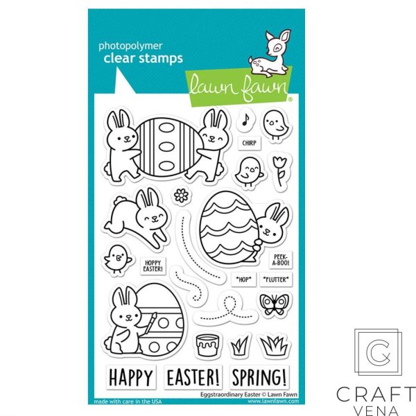 LF3077 LF3077 Lawn Fawn Eggstraordinary easter