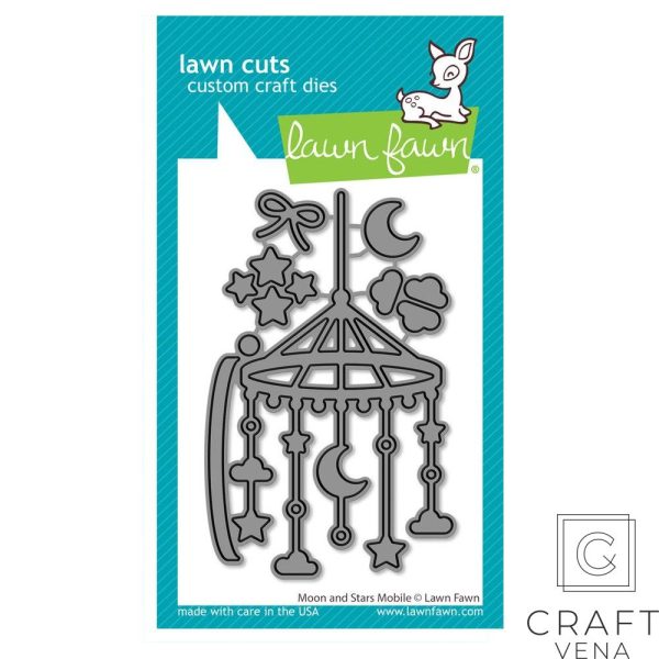 LF3098 LF3098 wykrojnik Lawn Fawn Moon and Stars Mobile