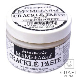 K3P37 Stamperia; Crackle Paint, white